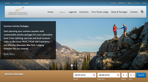 Lodging Ovations (Whistler/Blackcomb)